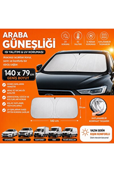 NKT GROUP 140x79 cm Parasolar pliabil pentru parbrizul mașinii Parasolar inte...