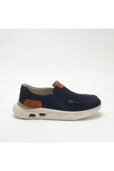 John May حذاء رياضي رجالي OG-2413 018-137 Laci Nubuck-Orange من جلد البقر الس...