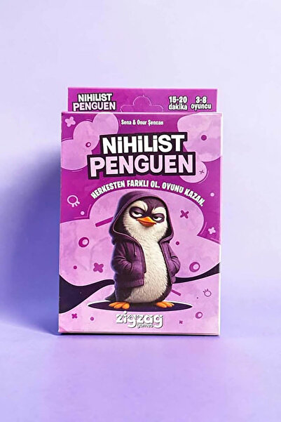 TAKIŞTIR Penguen Soru Cevap Oyunu Eğlence Parti Sevgili- Çift Oyunları Kart O...
