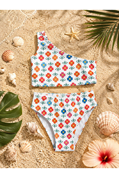 Yalçınoğlu Kids Set de costume de baie pentru fete pentru plajă și piscină I ...