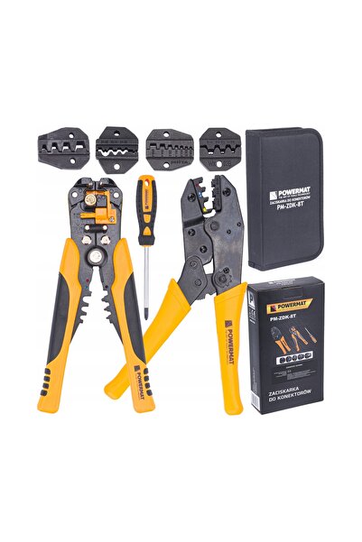 Powermat Clește pentru conectori 5 matrice 10-35 mm + Extractor de izolație 0...