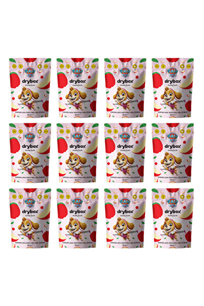 DRYBOX Freeze Dried Apple Slices 16g Pack of 12 - 100% Natural Crunchy Health...