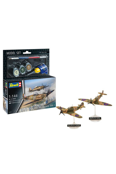 Revell Model Set Uçak Spitfire Mk.Ia Hurricane Mk.I 63771
