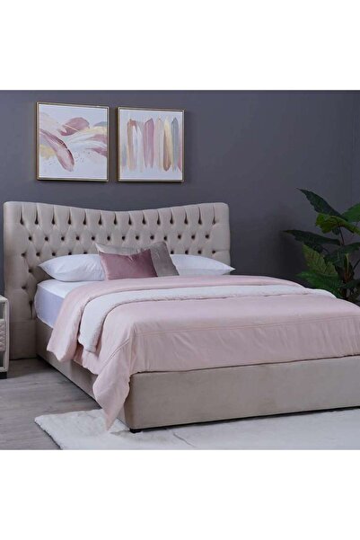 PAN HOME لوح رأس السرير بلوتو شانيل رمادي L-140: ارتفاع 125 سم