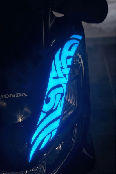 Banxtre Night Glowing Reflective Headlight Top Tribal Pattern Sticker Decal C...