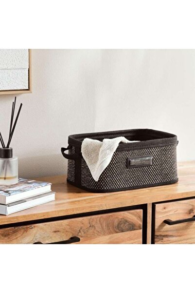PAN HOME Dorian Bamboo Rectangular Basket With Fabric Liner 32x22x14cm-natura...