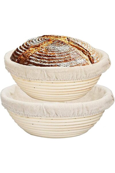 The Bros 2 Packs 9Inch/22cm Bread Banneton Proofing Basket Round Bread Rising...