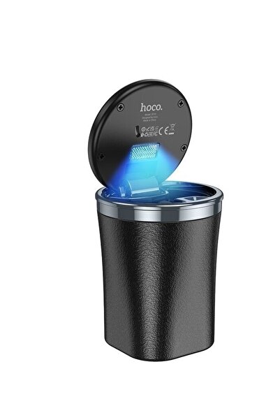 OEM Scrumiera auto, 220 ml, cu iluminare, Negru