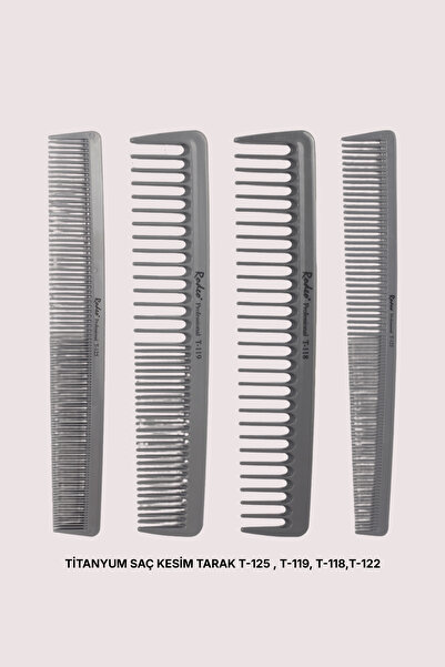 Rodeo Professional Titanium Hair Cutting Comb T-125, T-119, T-118, T-122 X1 T...