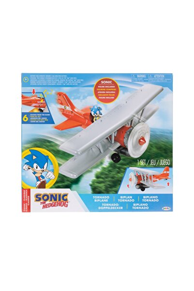 SONIC THE HEDGEHOG Figurina cu avion, Sonic the Hedgehog, Tornado Biplane