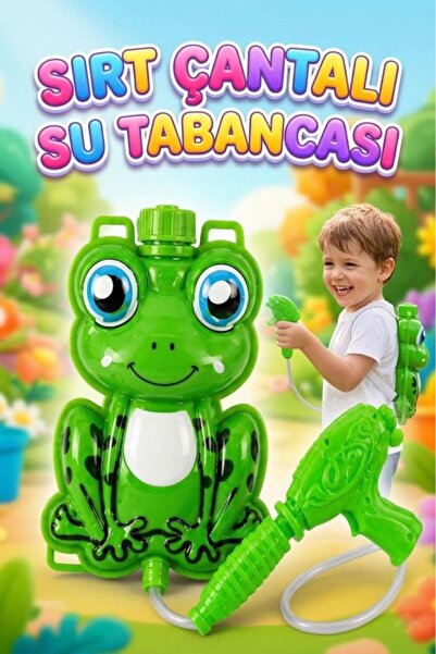 Tıfıl Toys 3 Parça Su Depolama Hazneli Kurbağa Şekilli Askılı Sırt Çantası ve...
