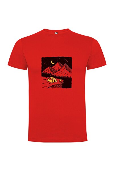 iLovePrints Mountain Camp Nightscape Tshirt