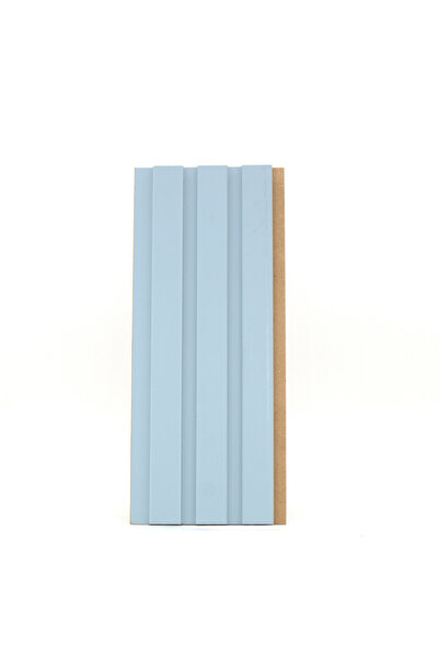 RMZ Door Vesta 12mm 12,5x280 cm İpeksi Doku Soft Gök Mavi Mdf Duvar Paneli