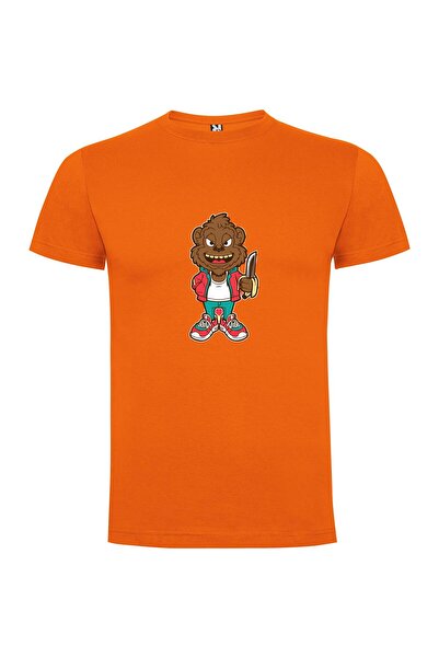 iLovePrints Knife-Wielding Primate Majesty Tshirt