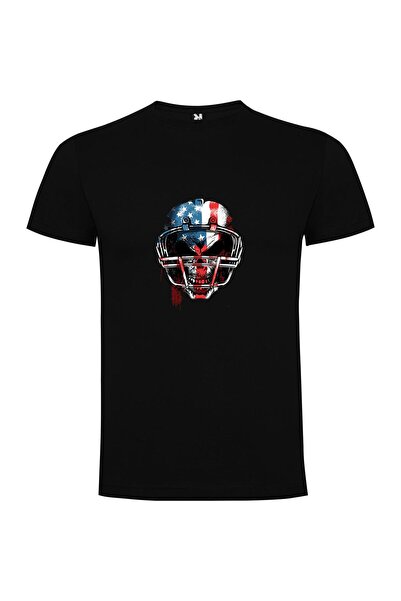 iLovePrints Patriot Skull Helmet Tshirt