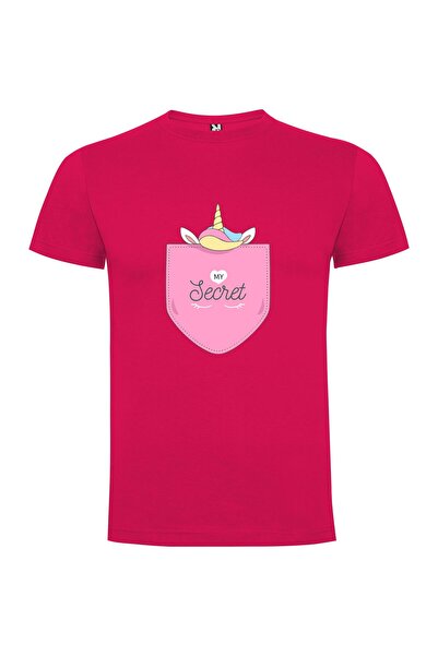 iLovePrints Secret Unicorn Pocket Tshirt