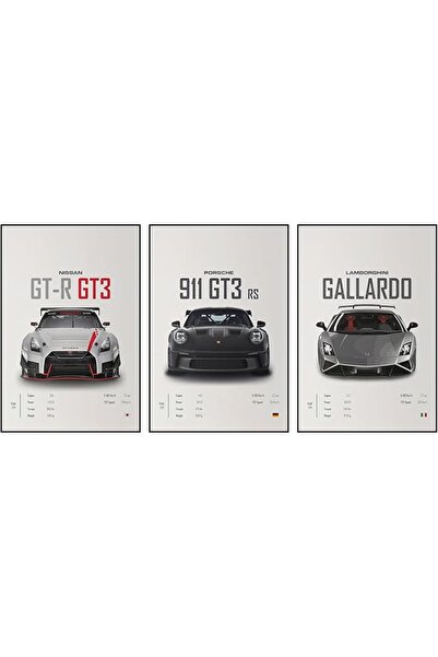 ESSESORIES Porsche 911 GT Turbo Men Aesthetics Car Poster Wall Art Room Decor...