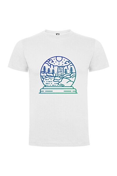 iLovePrints Enchanted Snow Globe Mountains Tshirt