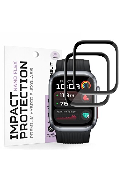 Techsuit Νάνο Φλεξ (σετ 2 τεμαχίων) - Huawei Watch D2 - Μαύρο