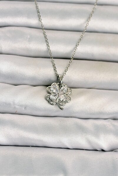 Generic Brand Dgc Avm ®   316L Steel Chain Silver Color 4 Leaf Clover Model W...