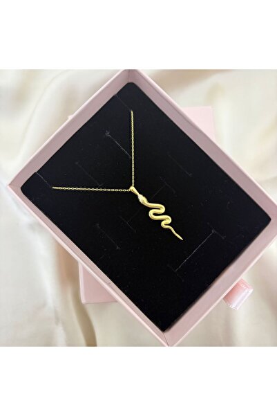Lovera Jewellery 925 Ayar Gümüş Sertifikalı Yılan Kolye
