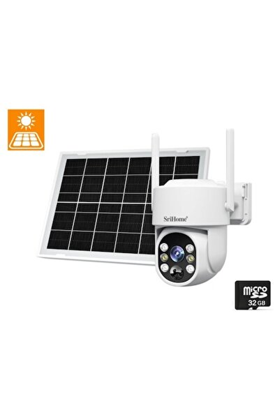 SRIHOME ™   Cameră de supraveghere WiFi DH005, 4MP, 2K Quad HD, Exterior/Inte...