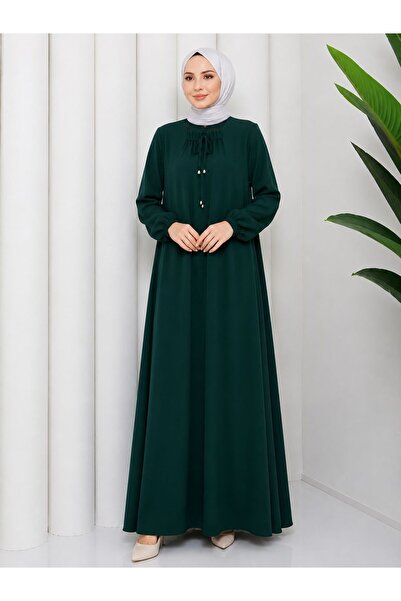SudeHlt.co Hijab Square Collar Dress