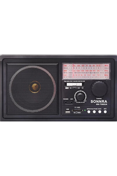 OEM Radio portabil YM-7360BT FM/AM/SW cu X-BASS USB și sloturi TF/SD