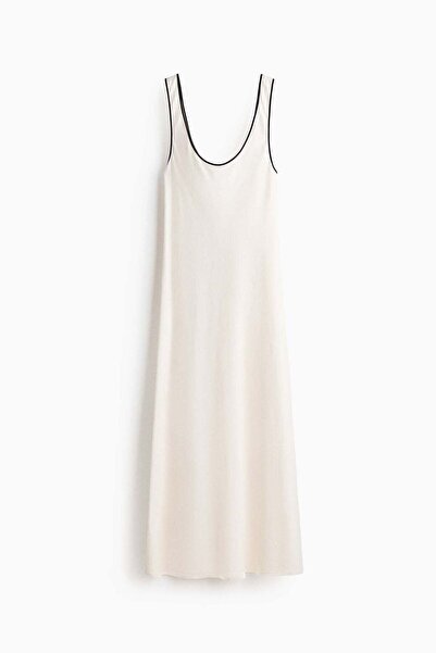 H&M Linen-blend slip dress