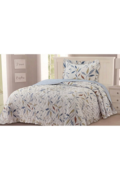 Ahsela Home Luxury Patterned Single Bedspread Set 180X220 cm – Ruffled Muslin...