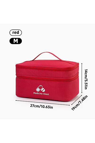 choice2 حقيبة طبية ذات سعة كبيرة وطبقتين من RED M، حقيبة طوارئ للاستخدام الخا...