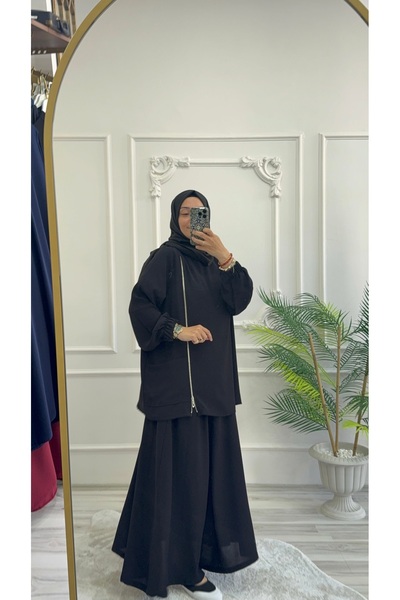 Morana tasarım Merve Tesettür Skirt Set - Premium Quality Crepe Fabric