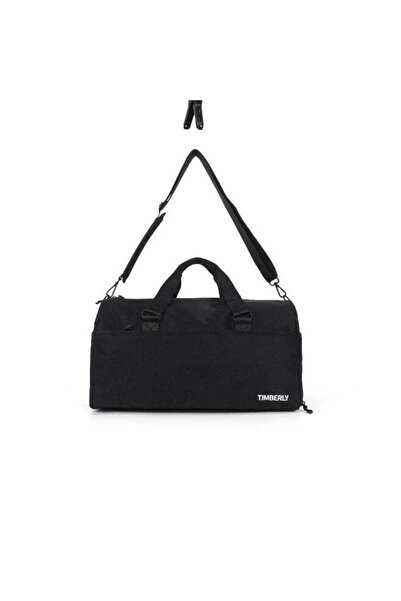 Timberly Black Travel Duffel Bag for Gym & Travel – Weekend Bag with Separate...