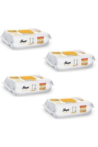 Sleepy Pachet 4 x Șervețele umede Easy Clean, cu săpun vegetal, cu mentă și b...