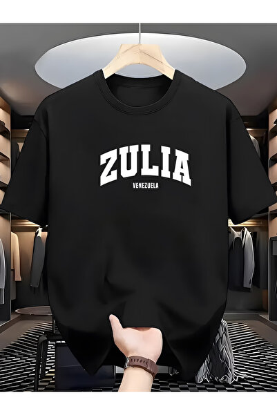 NOURAM تي شيرت رجالي كاجوال، مطبوع عليه كلمة "ZULIA VENEZUELA"، رقبة مستديرة،...