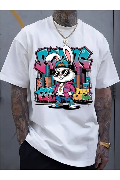 NOURAM Teens A Trendy Graphic Streetwear T-shirtfeaturing Stylish Prints and ...