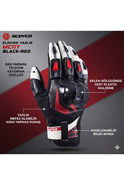 EKİPMANHANE Summer Gloves Ce En 13594 Certified and Comfortable Neoprene Fabric