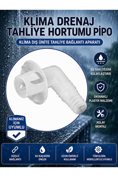ÖZ BEYAZ EŞYA Klima Su Gider Hortumu Universal Klima Tahliye Borusu