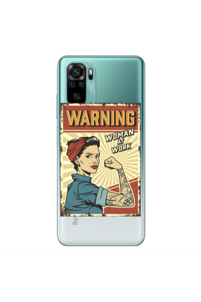 Other Xiaomi Redmi Note 10S Woman at work Transparent Silicone TPU Θήκη