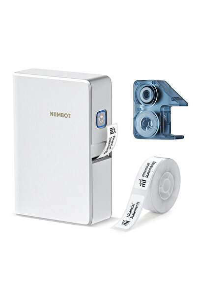 NiiMbot smart θερμικός εκτυπωτής ετικετών B18, 203dpi, Bluetooth, λευκός