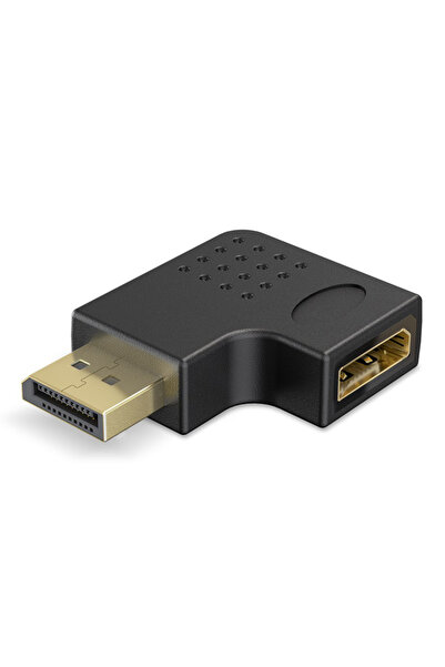 goobay αντάπτορας DisplayPort 77131, 8K/144Hz, γωνιακός, μαύρος
