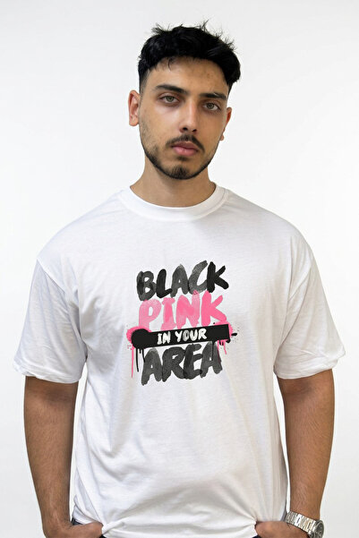 Anetos Blackpink Kpop_2 Design Printed Oversize White T-Shirt