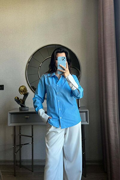 Büşra Ayhan Cuff Detailed Shirt