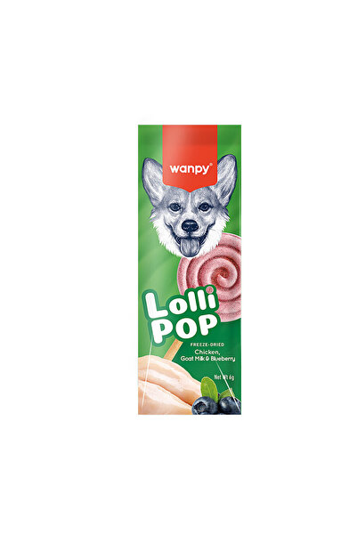 Wanpy Köpekler İçin Dondurularak Kurutulmuş Swirlpop – Yaban Mersinli - 6 g-3...