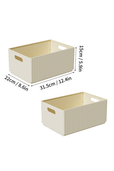 Choice7 WORTHBUY Beige L 2pcs WORTHBUY Multi-functional Foldable Plastic Stor...