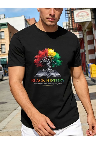 NOURAM Black History Month 180g Triblend T Shirt Honoring Past, Inspiring The...