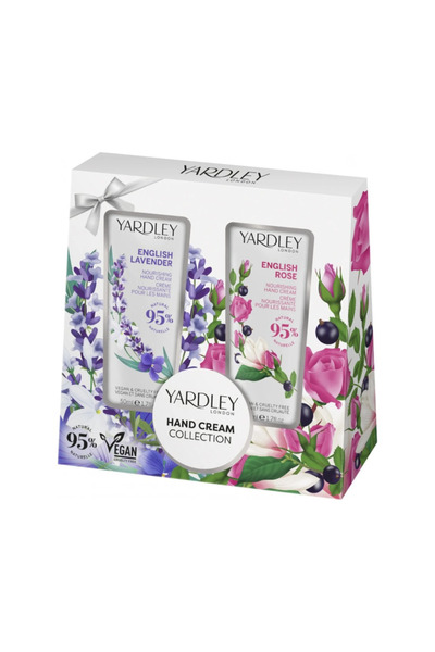 Yardley London Σετ κρέμες χεριών Αγγλική Λεβάντα & Αγγλικό Τριαντάφυλλο, Yard...