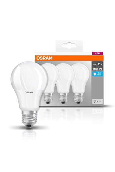 OEM 3 λάμπες LED Osram Base Classic A, E27, 10W (75W), 1055 lm, ουδέτερο φως ...