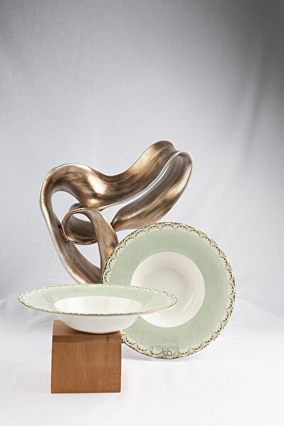 By Bone Porselen Rome 2'li Porselen Makarna Tabağı -28 cm (480cc)