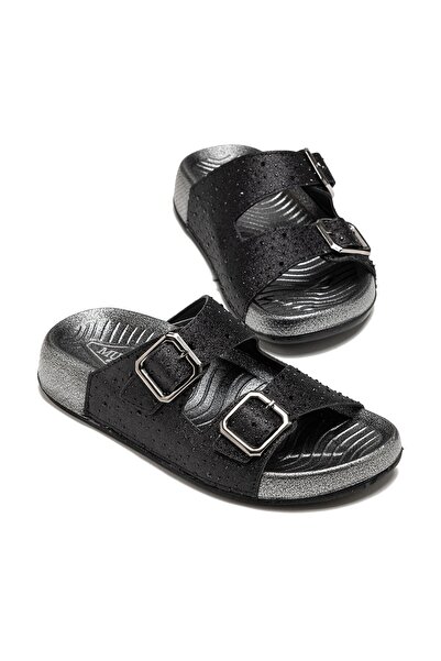 lady classy Women's Special Stone Embellished Buckle Slippers Stylish and Com...